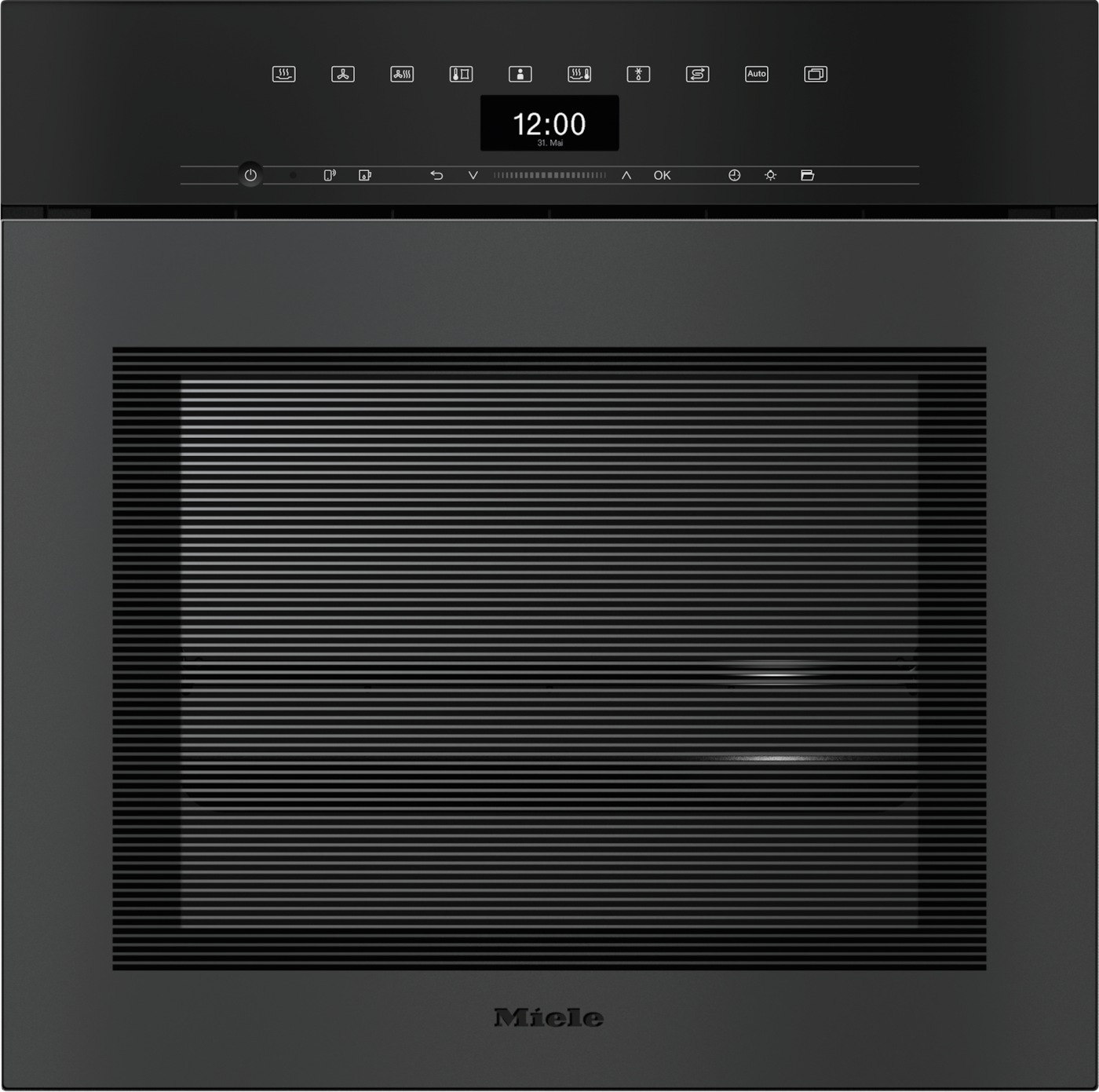 DGC 7460 HCX Pro Obsidianschwarz matt griffloser  Einbau-Dampfbackofen