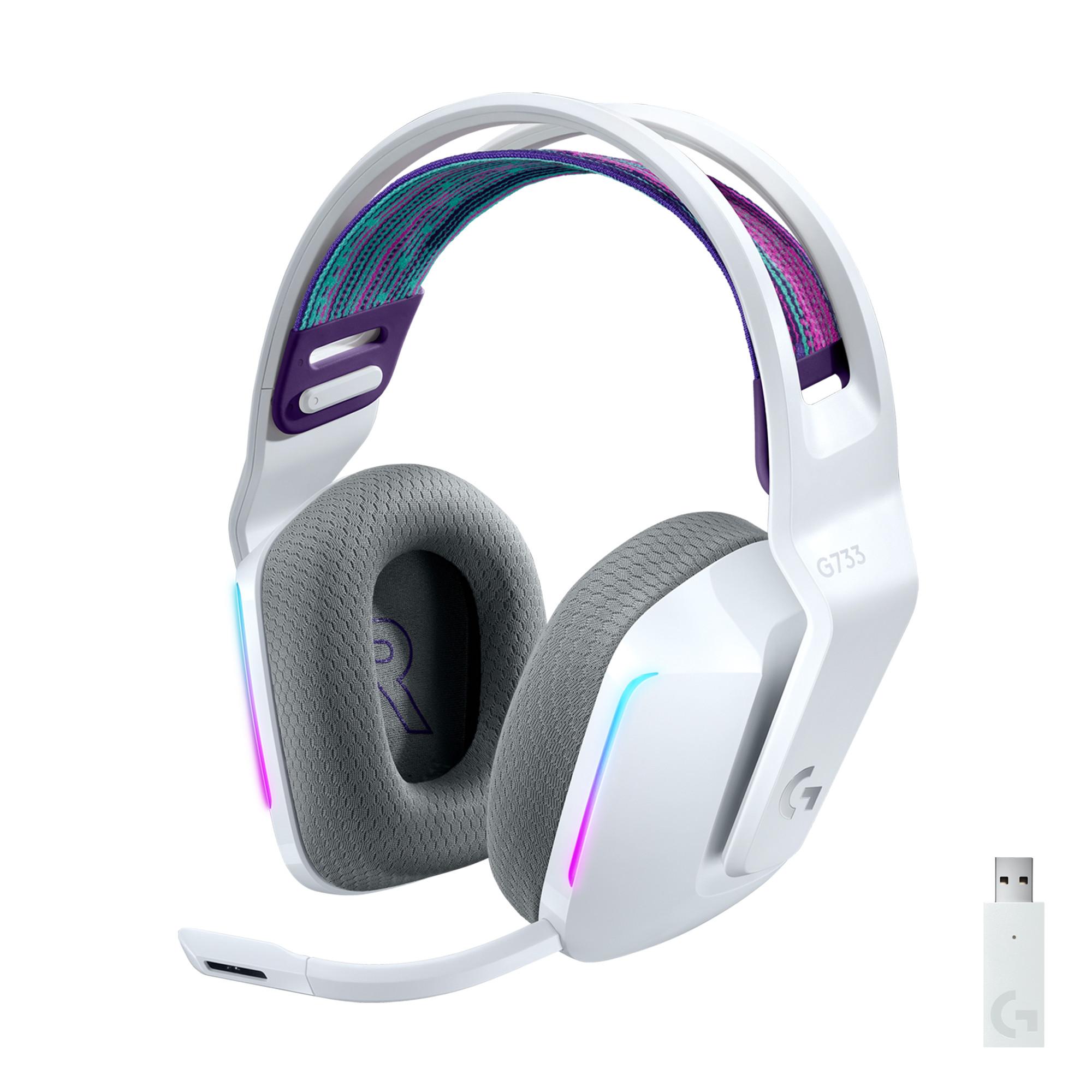 G733 LIGHTSPEED Wireless Gaming-Headset, Weiß