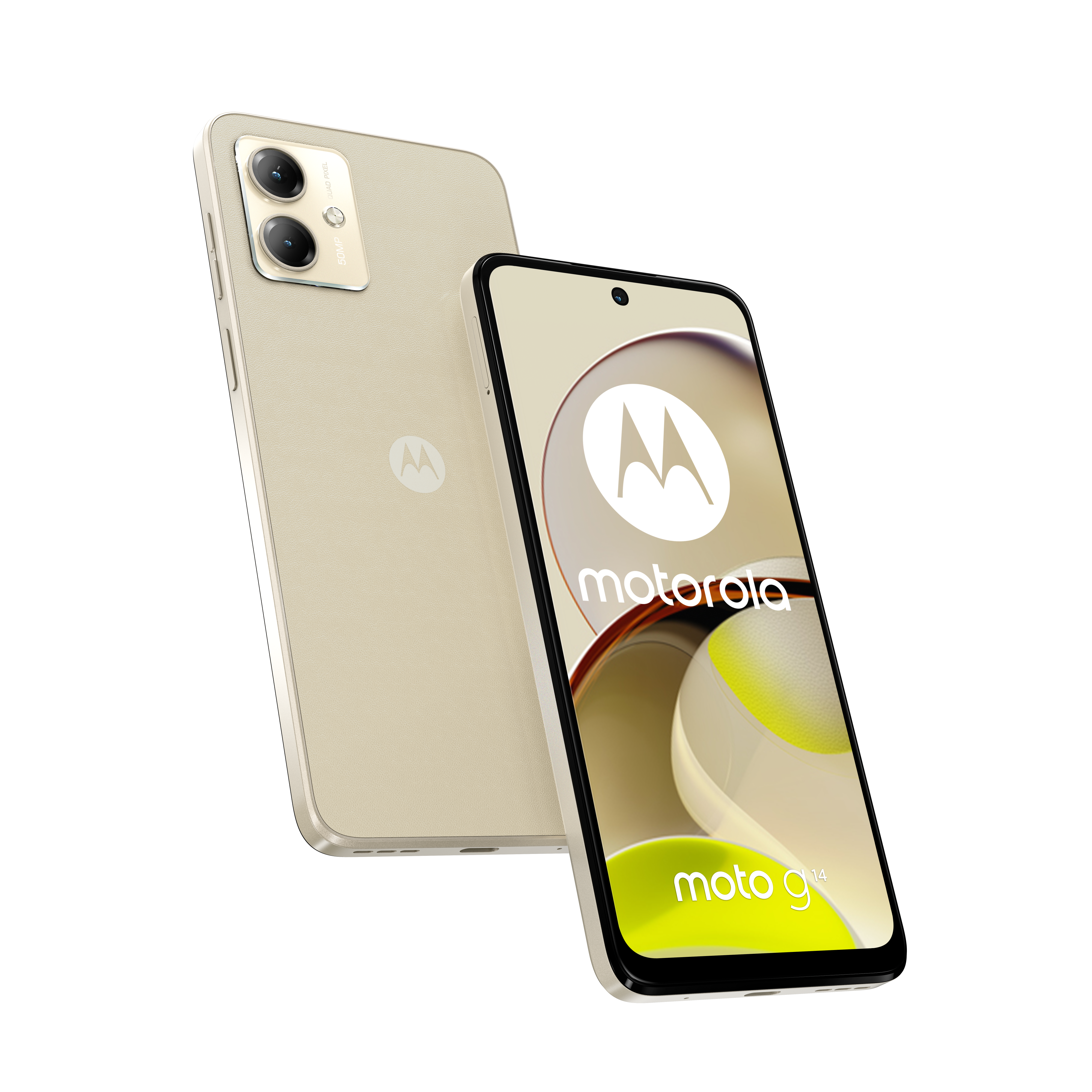 moto g14 4GB + 128GB Butter Cream Smartphone