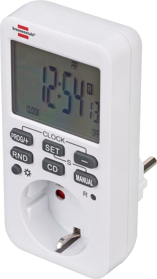 Brennenstuhl 1506320 Comfort-Line Digital Week Timer for Power Socket (White)