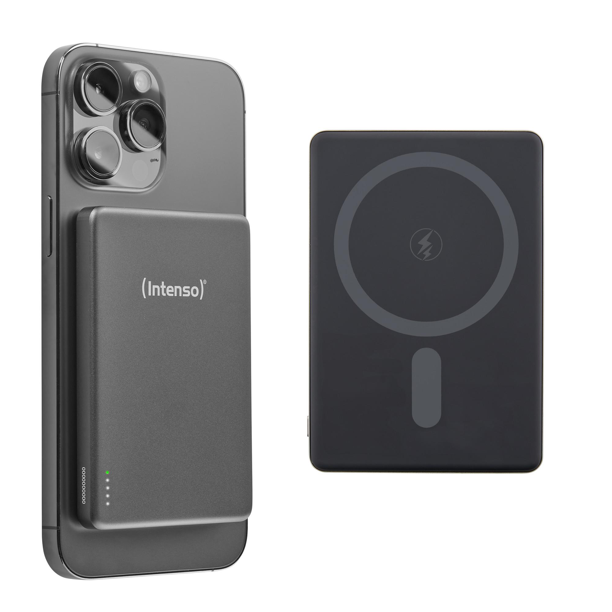 Intenso Magnetic Wireless Powerbank MW5000, 5000 mAh, Grau