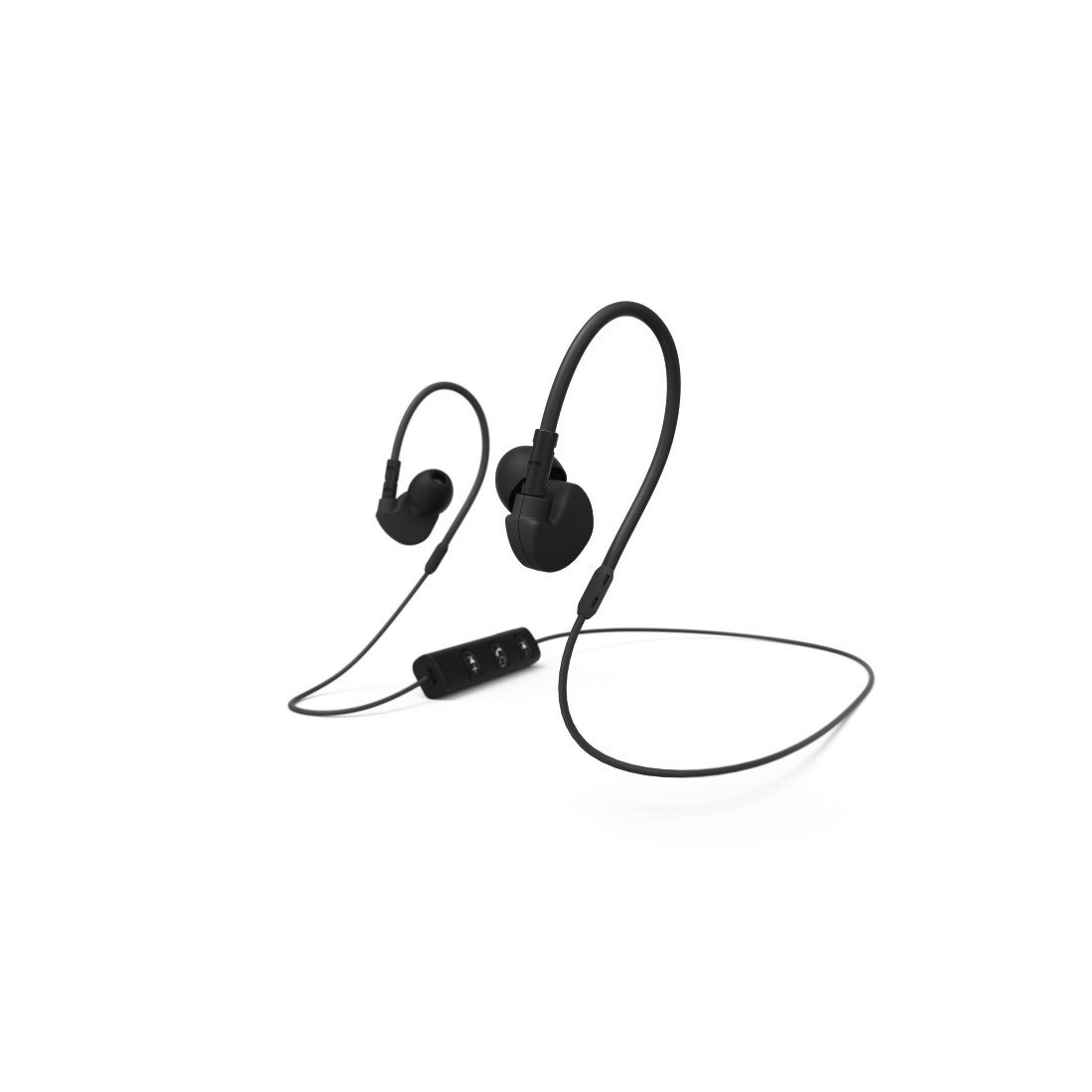 Bluetooth®-Sport-Kopfhörer "Run BT", In-Ear, Mikrofon, Ohrbügel, Schwarz (00177094)