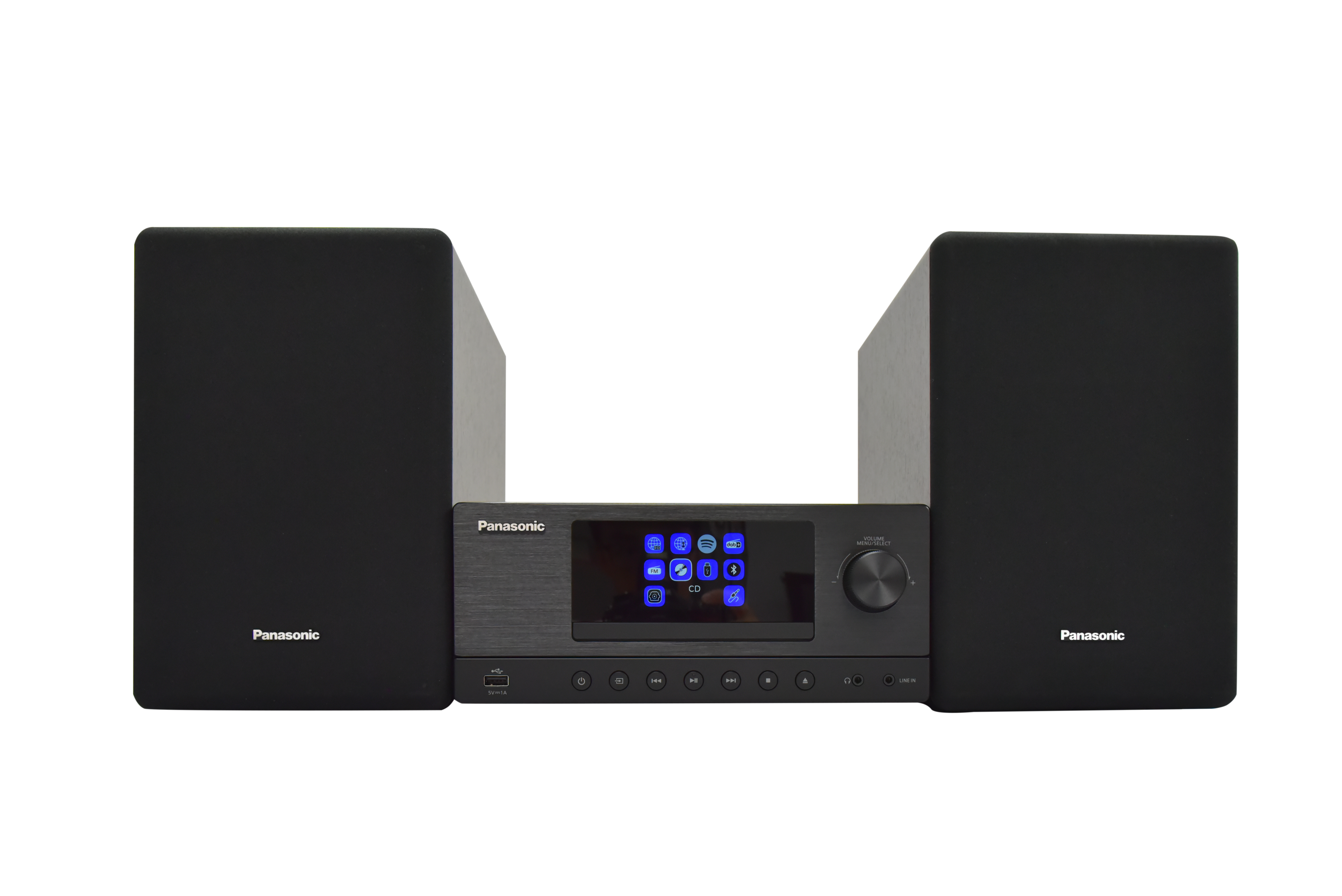 Panasonic SC-PMX112E-K sw Micro-Anlage 180W,CD,Internet/DAB+/UKW,USB,Bluetooth