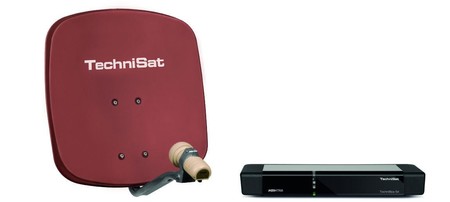 HDTV-Komplettpaket SKYRIDER + 1 x TECHNIBOX S4 ziegelrot