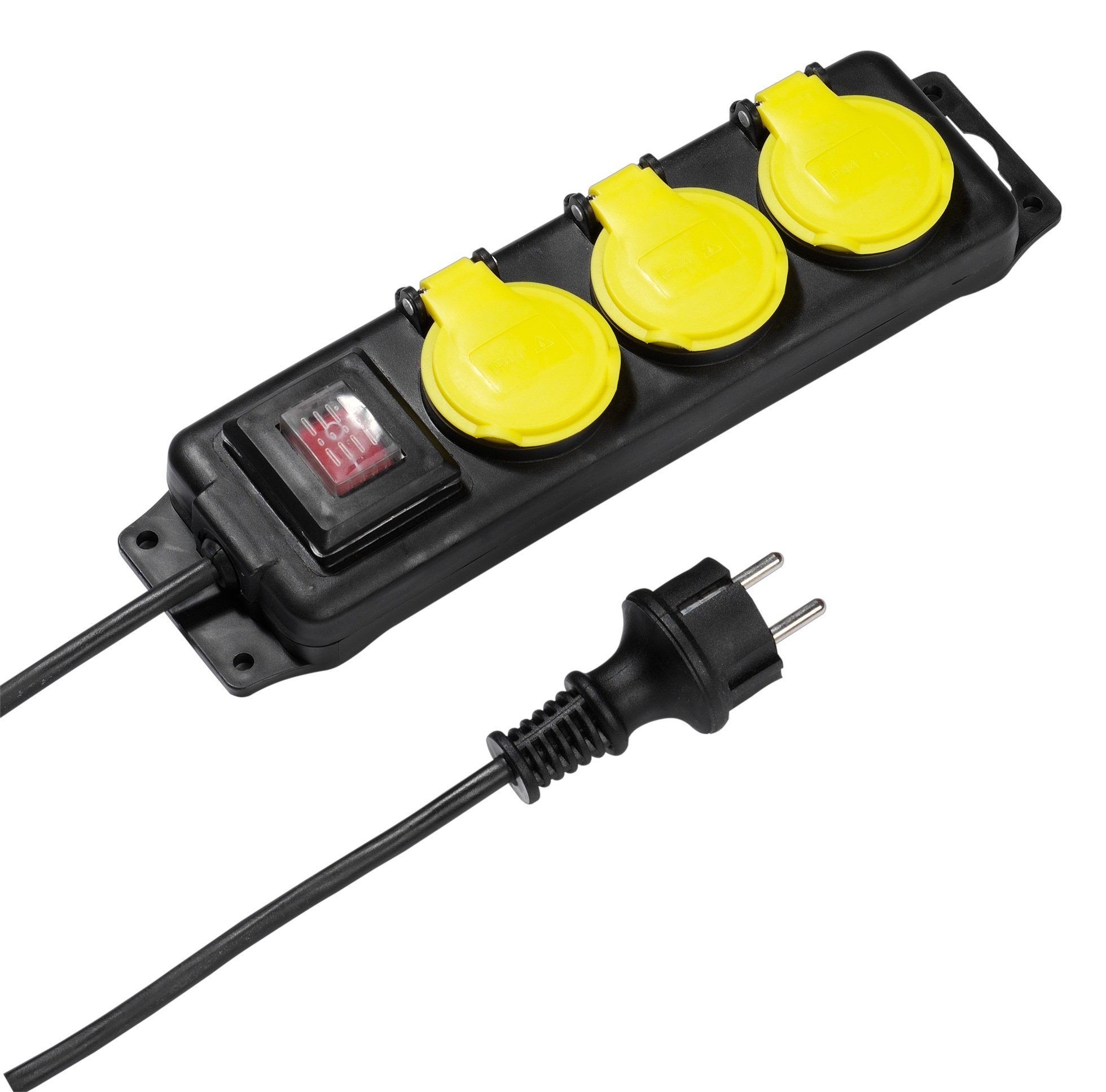 3-fach Outdoor Steckdosenleiste mit Schalter (39607)