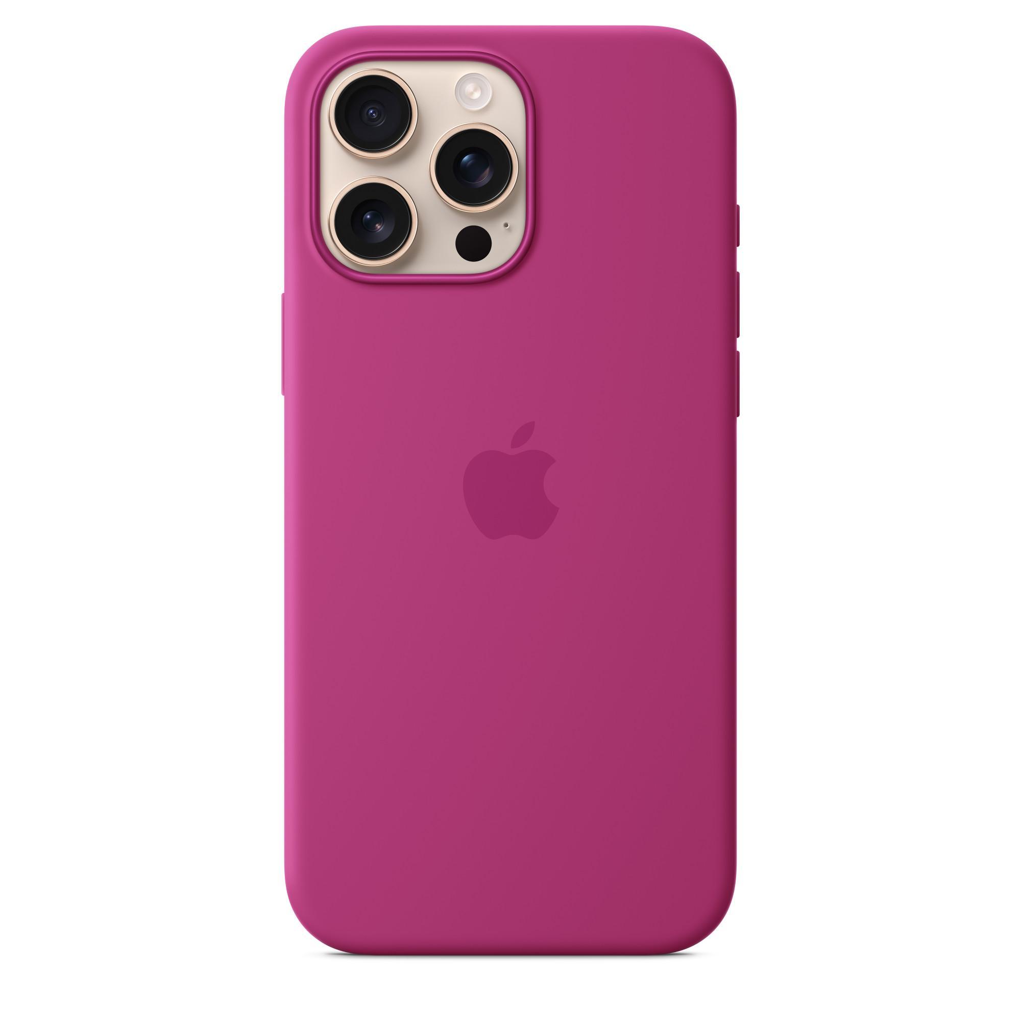 iPhone 16 Pro Max Silikon Case mit MagSafe - Fuchsia