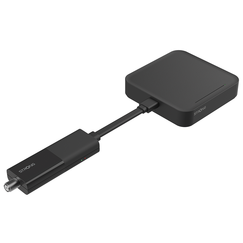 Google TV & Satellite Dongle SRT427 | 2-in-1 Smart-TV-Box