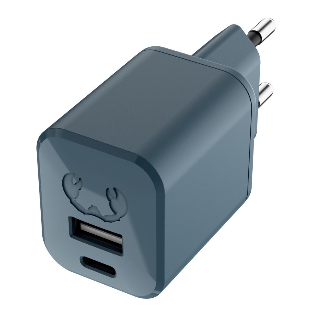 Mini-Charger USB-C und USB-A, PD 30 W, Dive Blue (00220321)