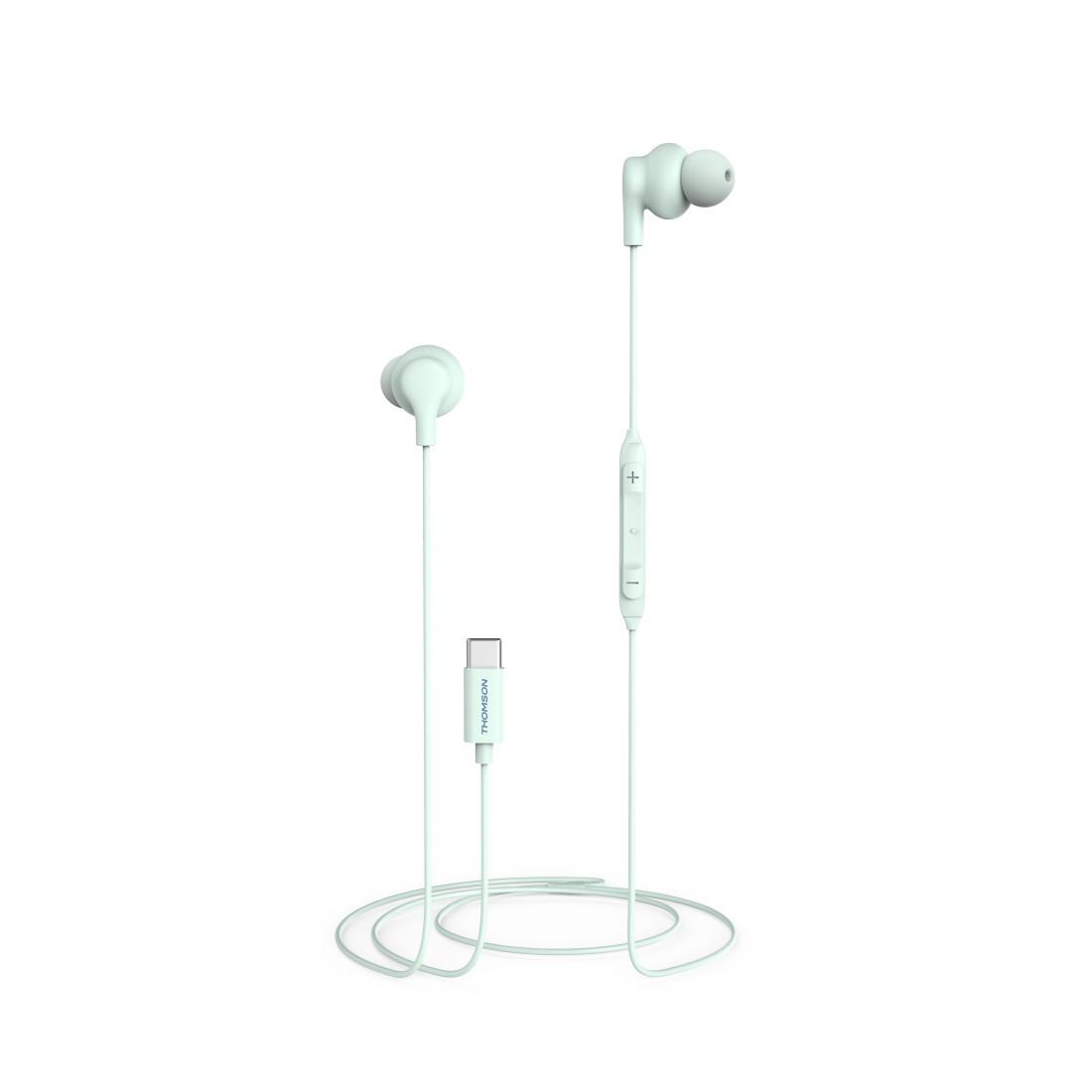 Kopfhörer, In-Ear, Mikrofon, Kabelknickschutz, USB-C, Türkis (00132993)