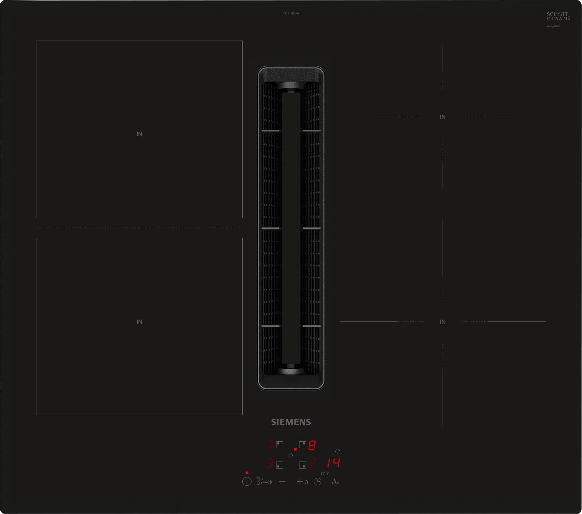 Induktionskochfeld mit Dunstabzug ED611BS16E