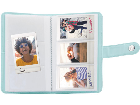 Instax mini 9 striped, Ice blau Fotoalbum