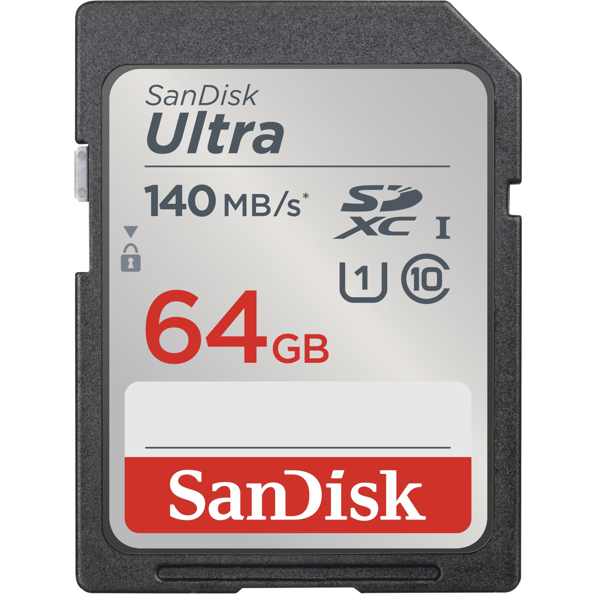 SDXC Ultra 64GB (Class 10/UHS-I/140MB/s) (00215415) Speicherkarte