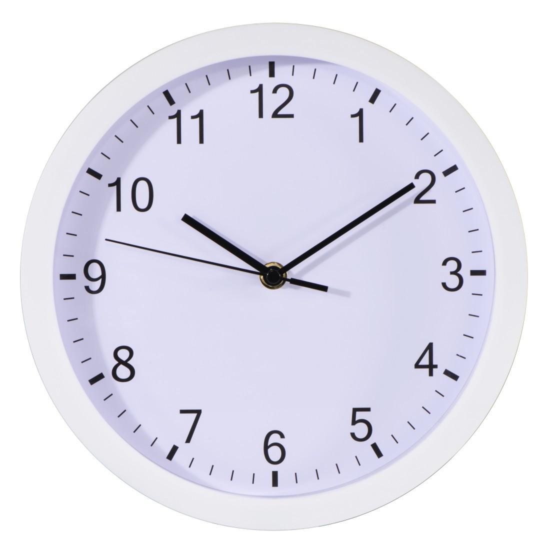 Wanduhr "Pure", Ø 25 cm, geräuscharm, Weiß (00186341)
