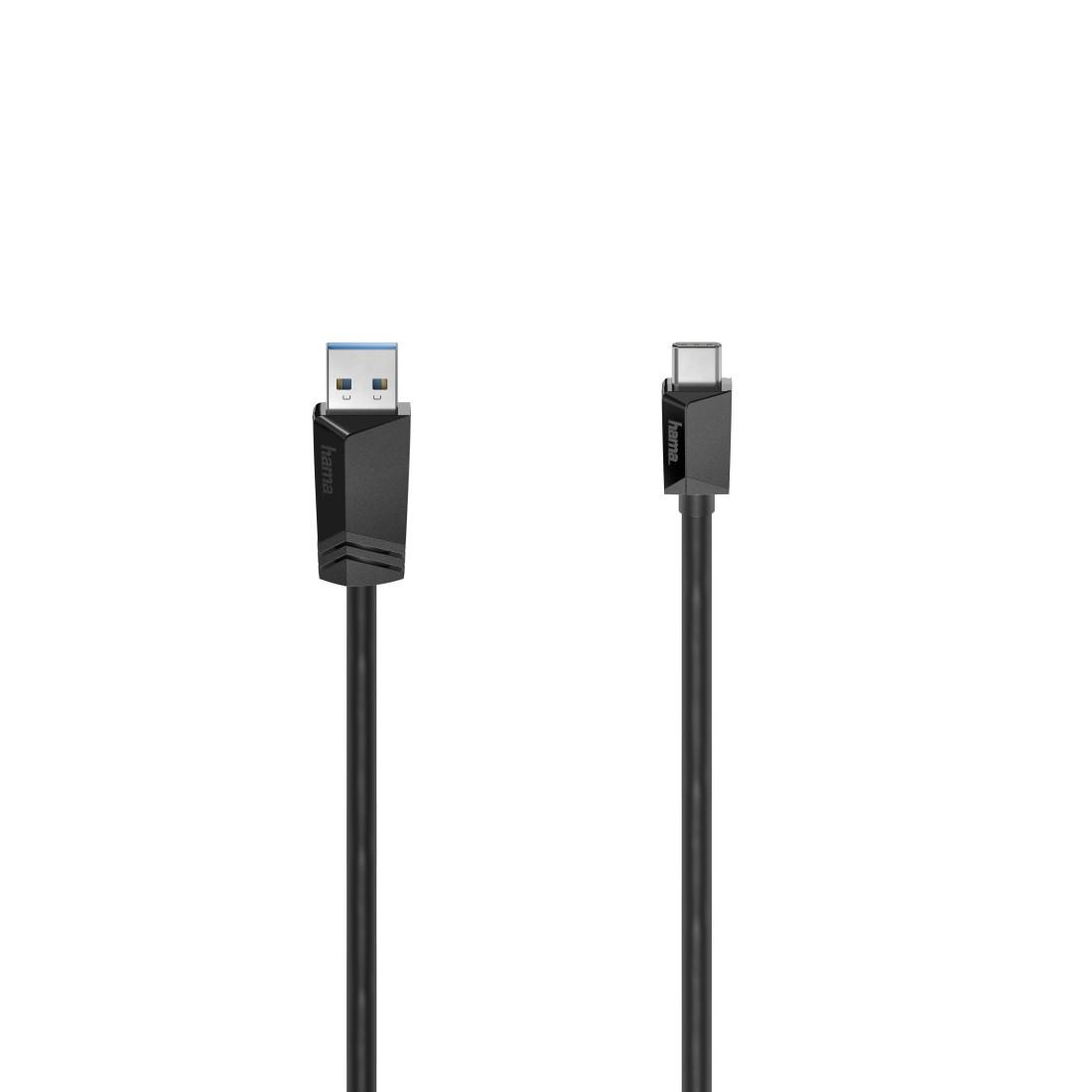 USB-C-Kabel, USB-A-Stecker - USB-C-Stecker, USB 3.2 Gen2, 10 Gbit/s, 1,00 m (00200657)