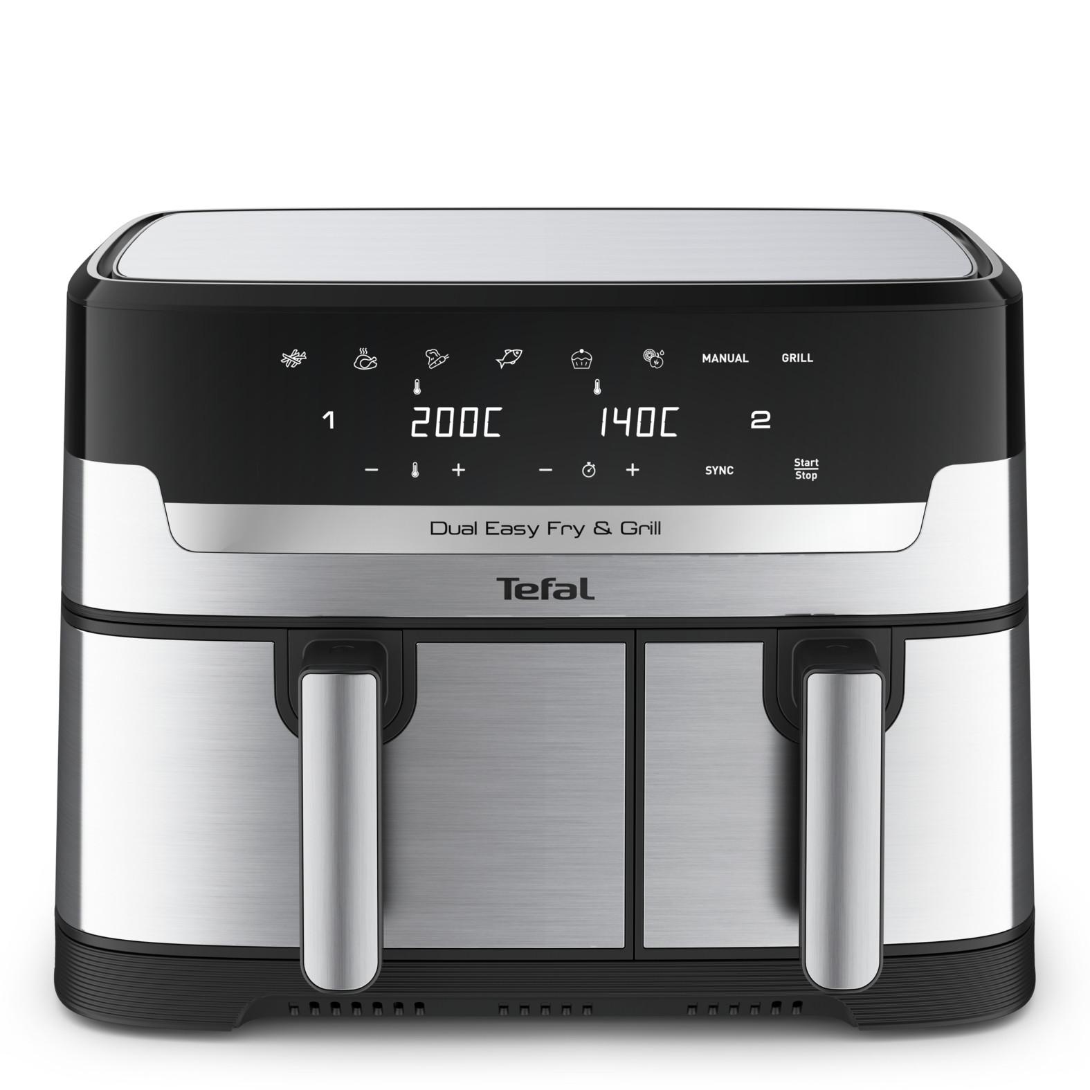 EY905D Easy Fry&Grill Doppel-Heißluftfritteuse