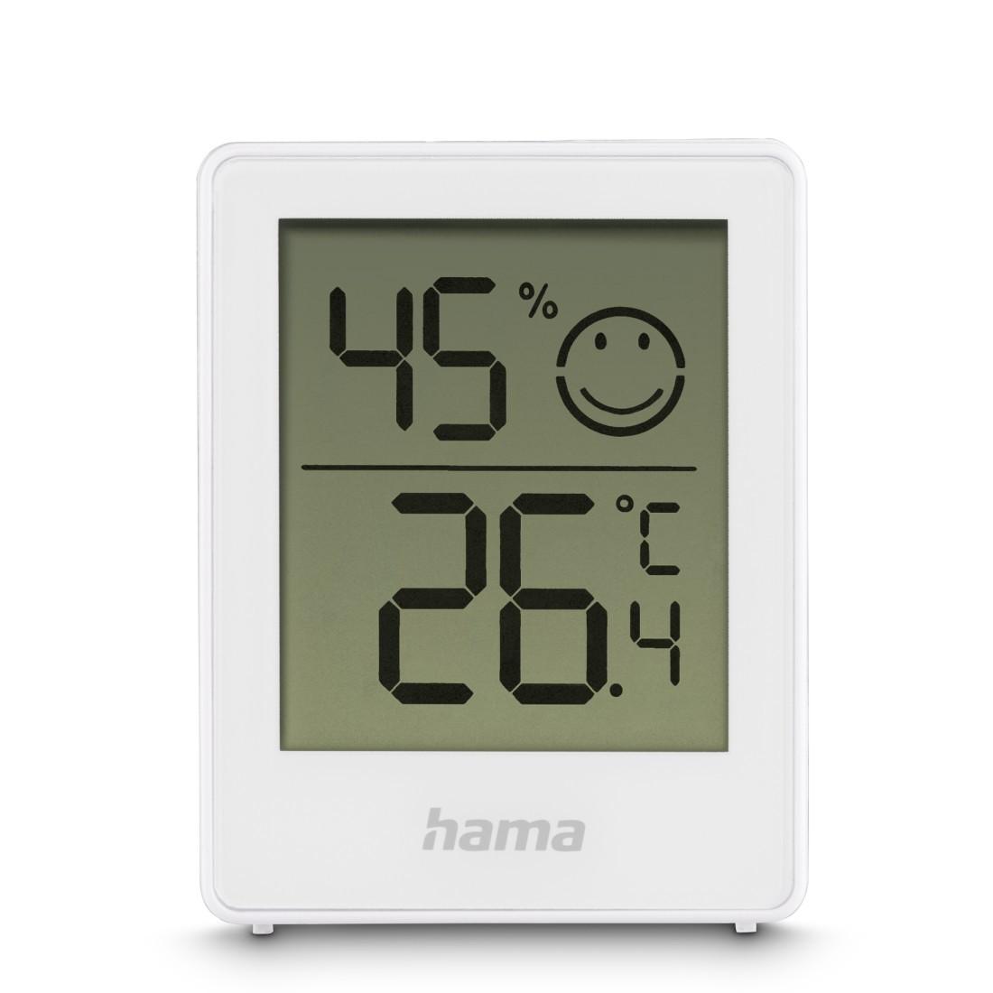 Thermometer und Hygrometer "Baros", digital, für innen, 2-er Set, Weiß (00222233)