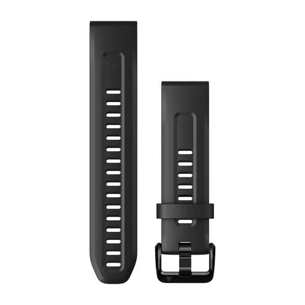Quickfit-Armbänder (20 mm) Silikon, Schwarz