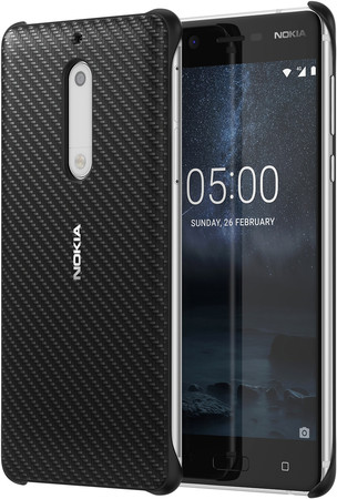 CC-803 Carbon Fibre Design Case für Nokia 5 schwarz