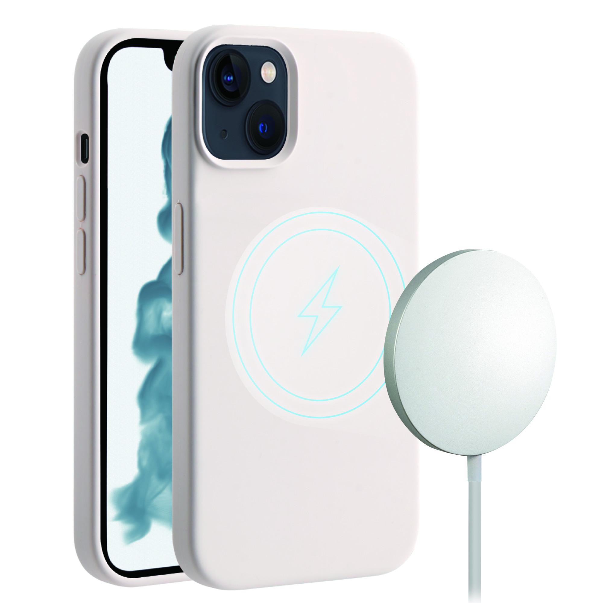 Mag Hype Cover für iPhone 14, Magnetic Wireless Charging Support beige (63446)