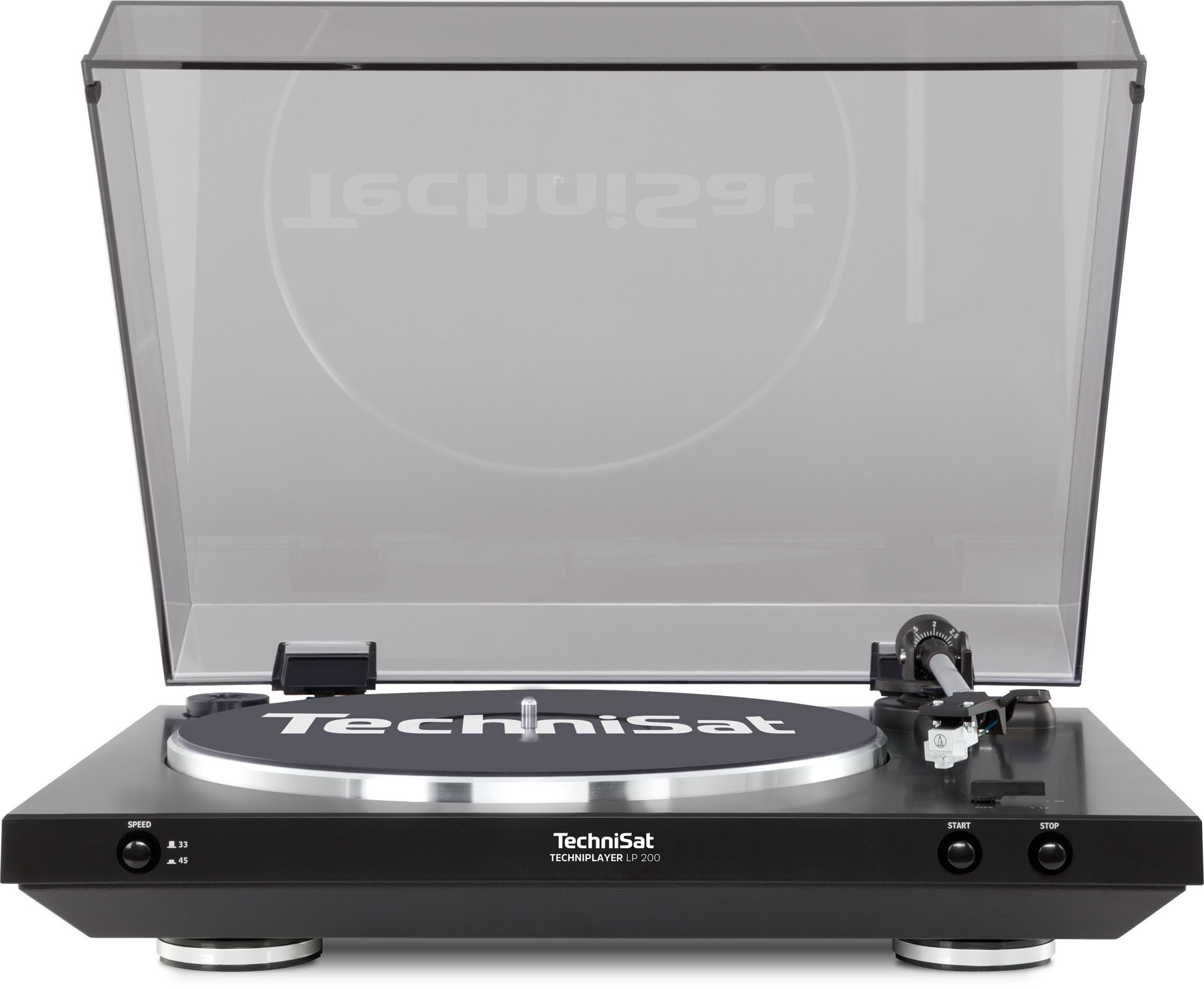 TechniPlayer LP 200 schwarz/silber Plattenspieler