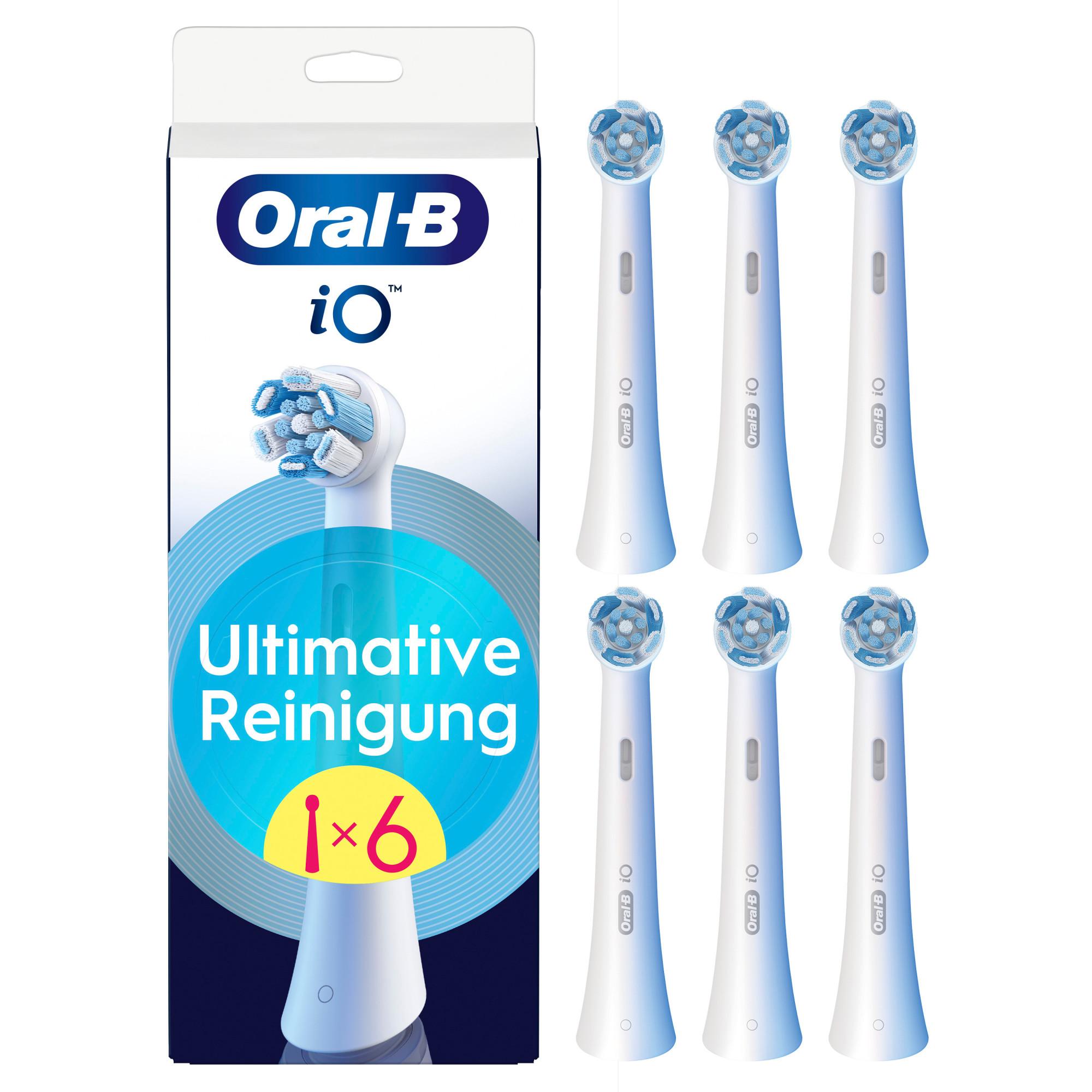 iO Ultimative Reinigung, Original Aufsteckbürsten, Weiß, 6er