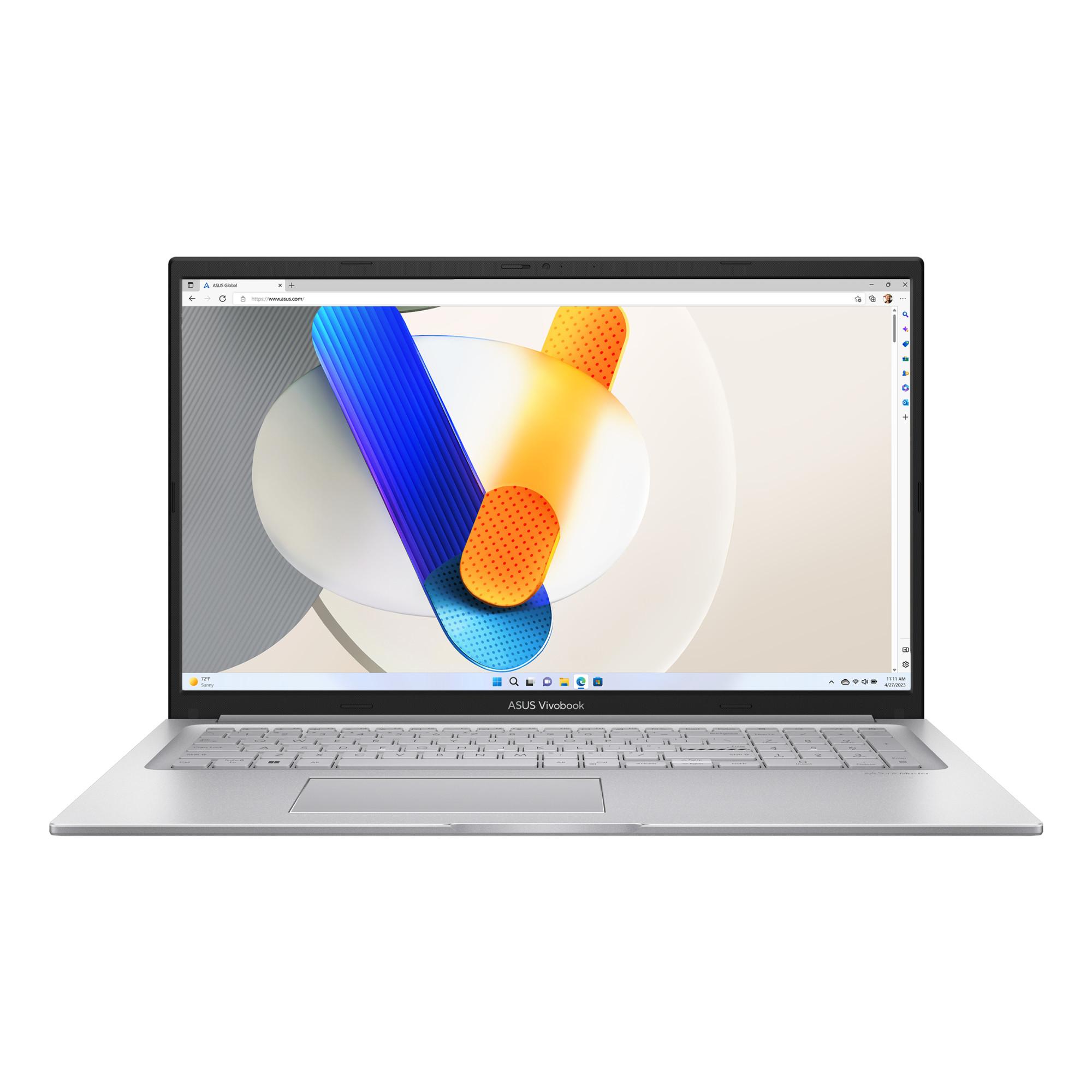 Notebook Vivobook X1704VA, Cool Silver, 17,3 Zoll, Full-HD, IPS, Intel Core i7-1355U, 16 GB, 512 GB SSD