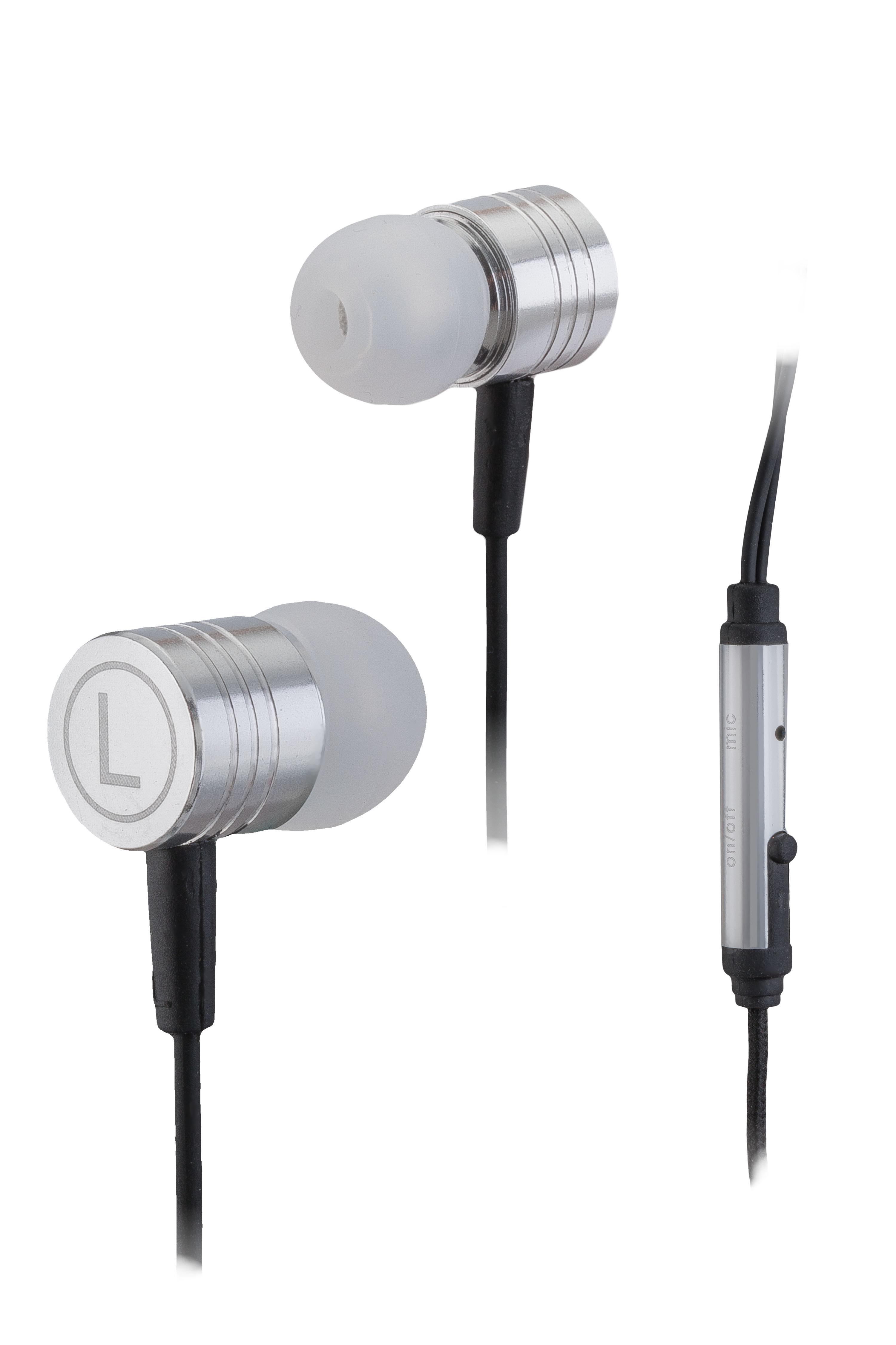 IN-EAR Headphone Silver mit 3.5mm Klinkenanschluss