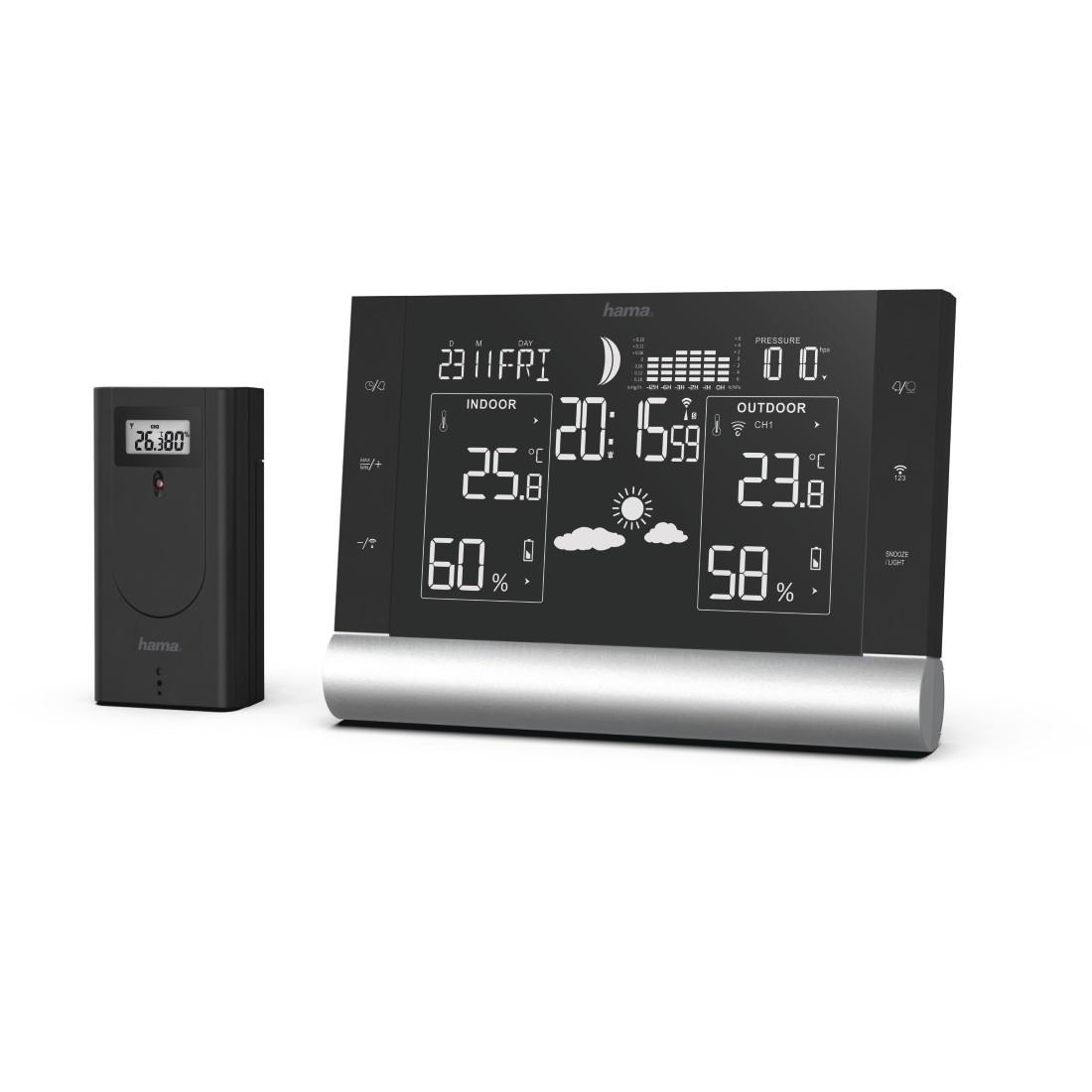 Wetterstation "Black Line Plus", Schwarz (00186418)