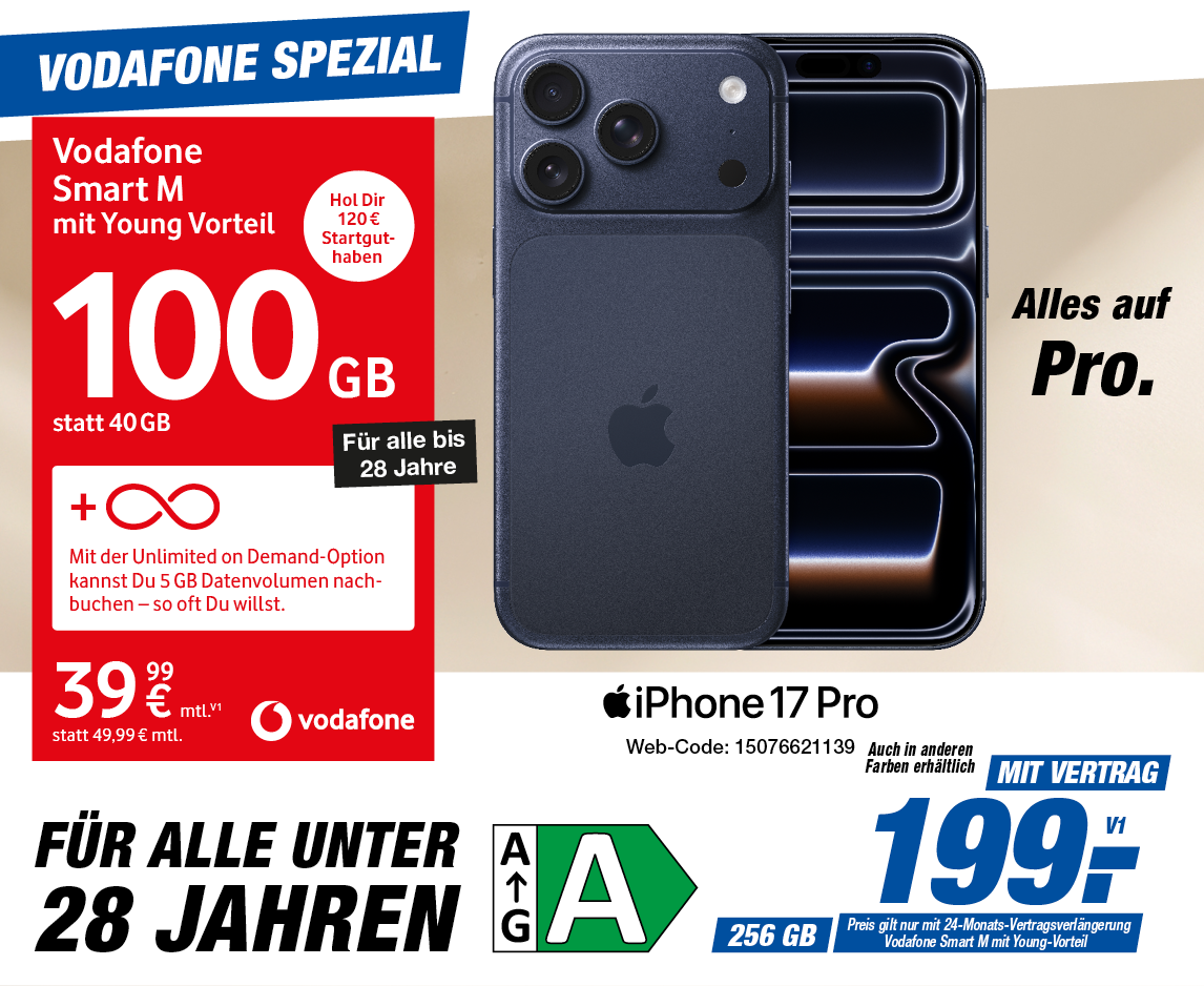 📱 iPhone 17 Pro – Alles auf Pro. Mit Young Vorteil 🎓
