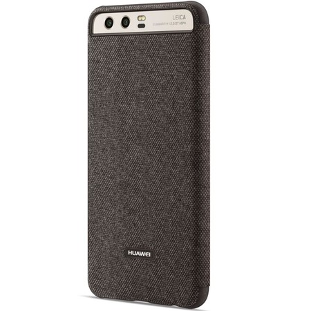 Flip View Cover für Huawei P10 dunkelgrau