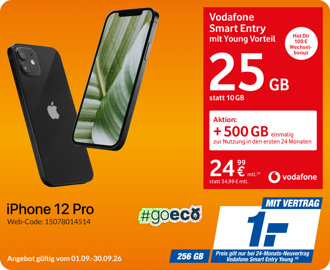 iPhone 12 Pro mit Smart Entry für 1€!