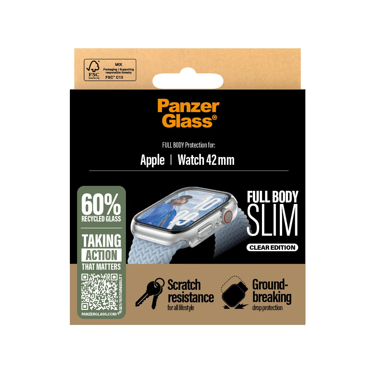 Screen Protector Snappie Full Body Slim Transparent Apple Watch 10 42mm