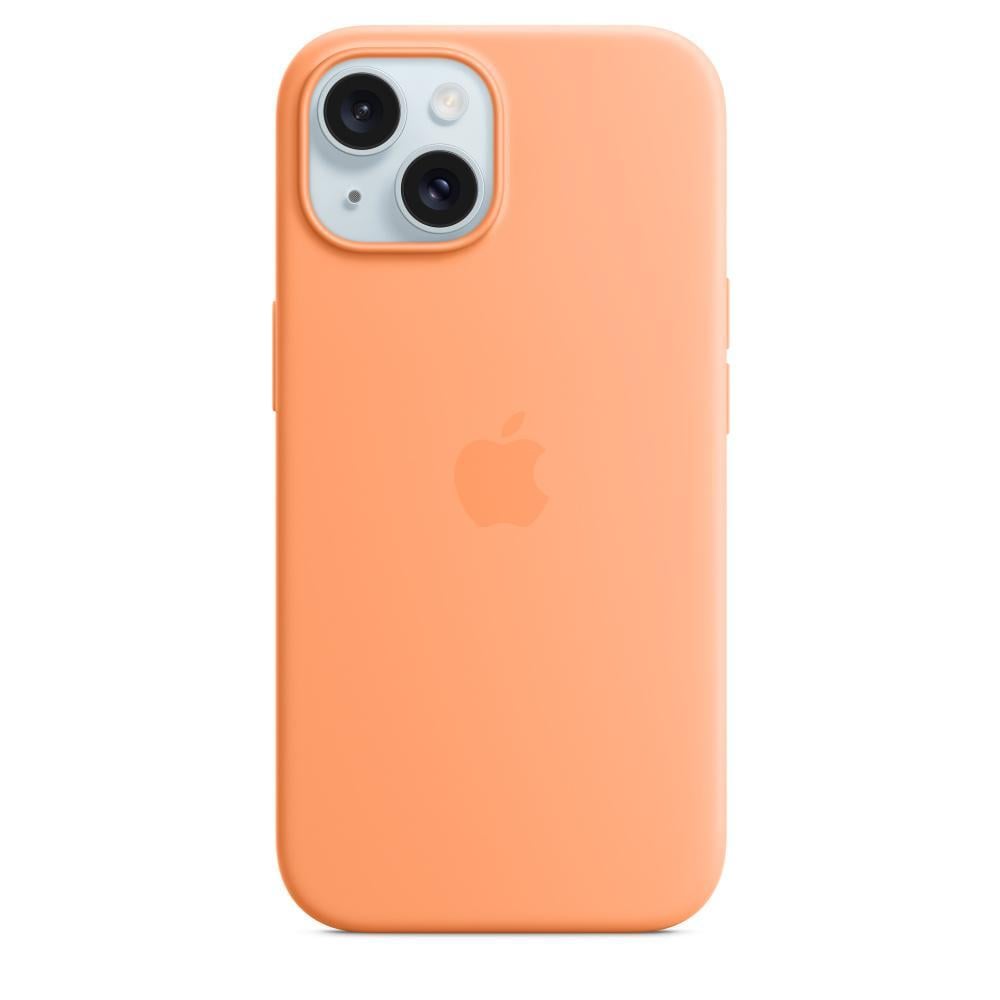 iPhone 15 Silikon Case mit MagSafe - Sorbet Orange