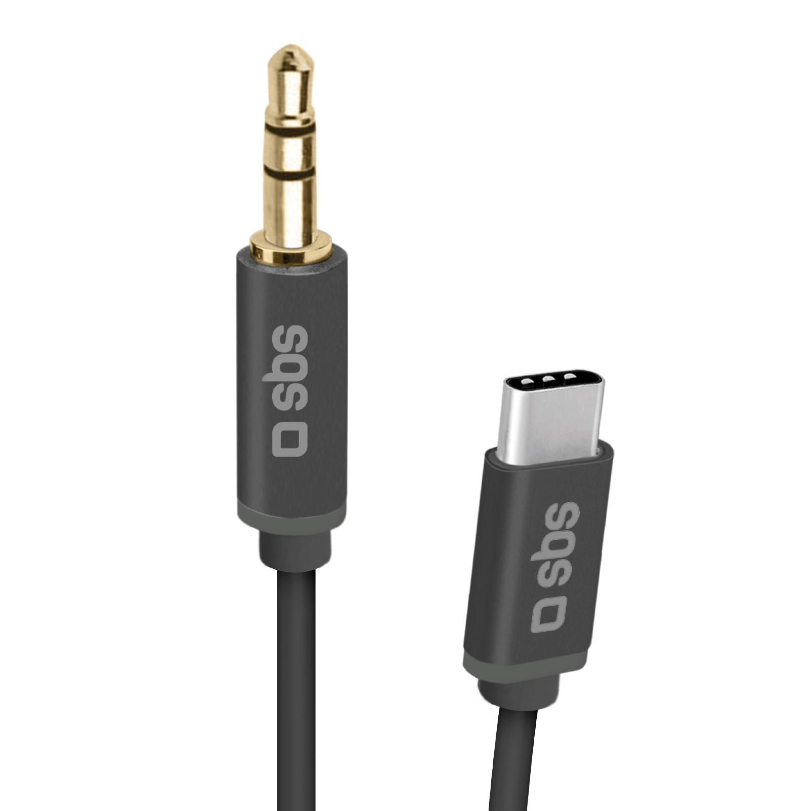 Audiokabel USB-C - Jack 3,5 mm, Schwarz