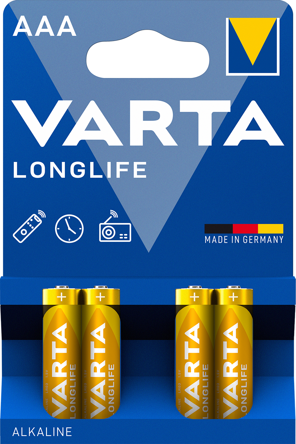 LONGLIFE AAA 4er Blister Batterie