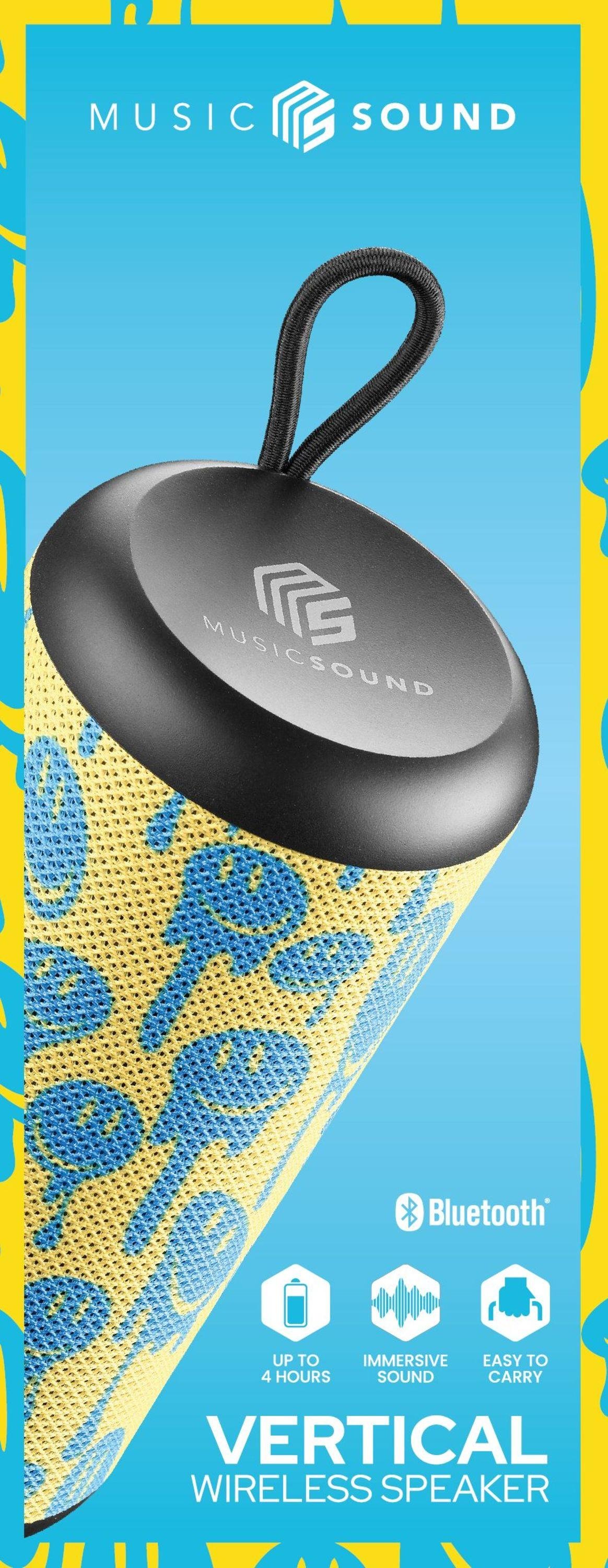 Music & Sound Bluetooth Vertical Speaker Smile (61068) Bluetooth-Lautsprecher