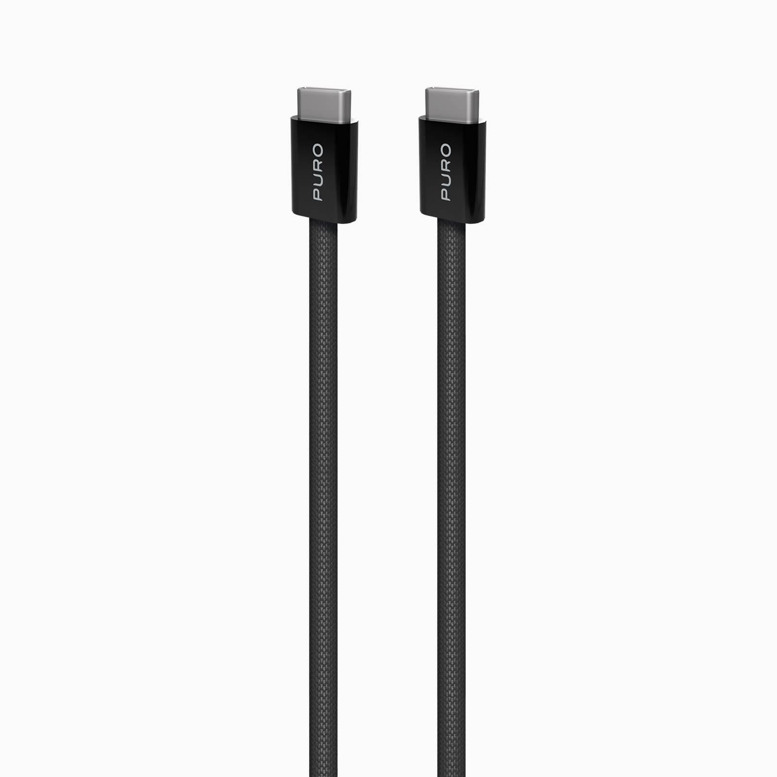 Fabrik 2.0 60W USB-C to USB-C Charging and Sync Cable 1.5m, Schwarz