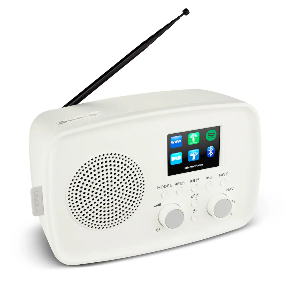 LIFE Internetradio IRE-1 (MD89318) weiß DAB+ Internetradio