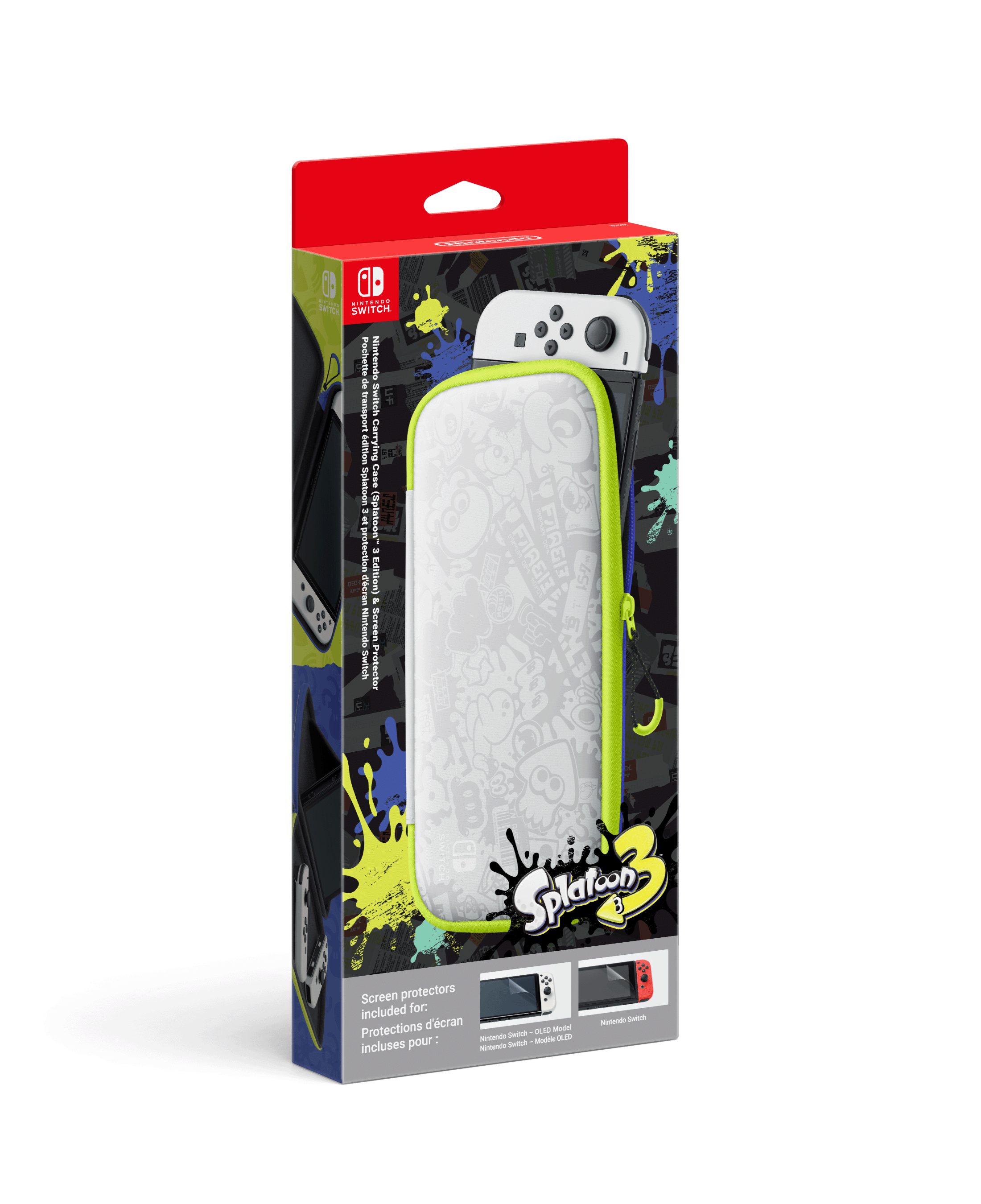 Switch-Tasche Splatoon 3-Edition & -Schutzfolie