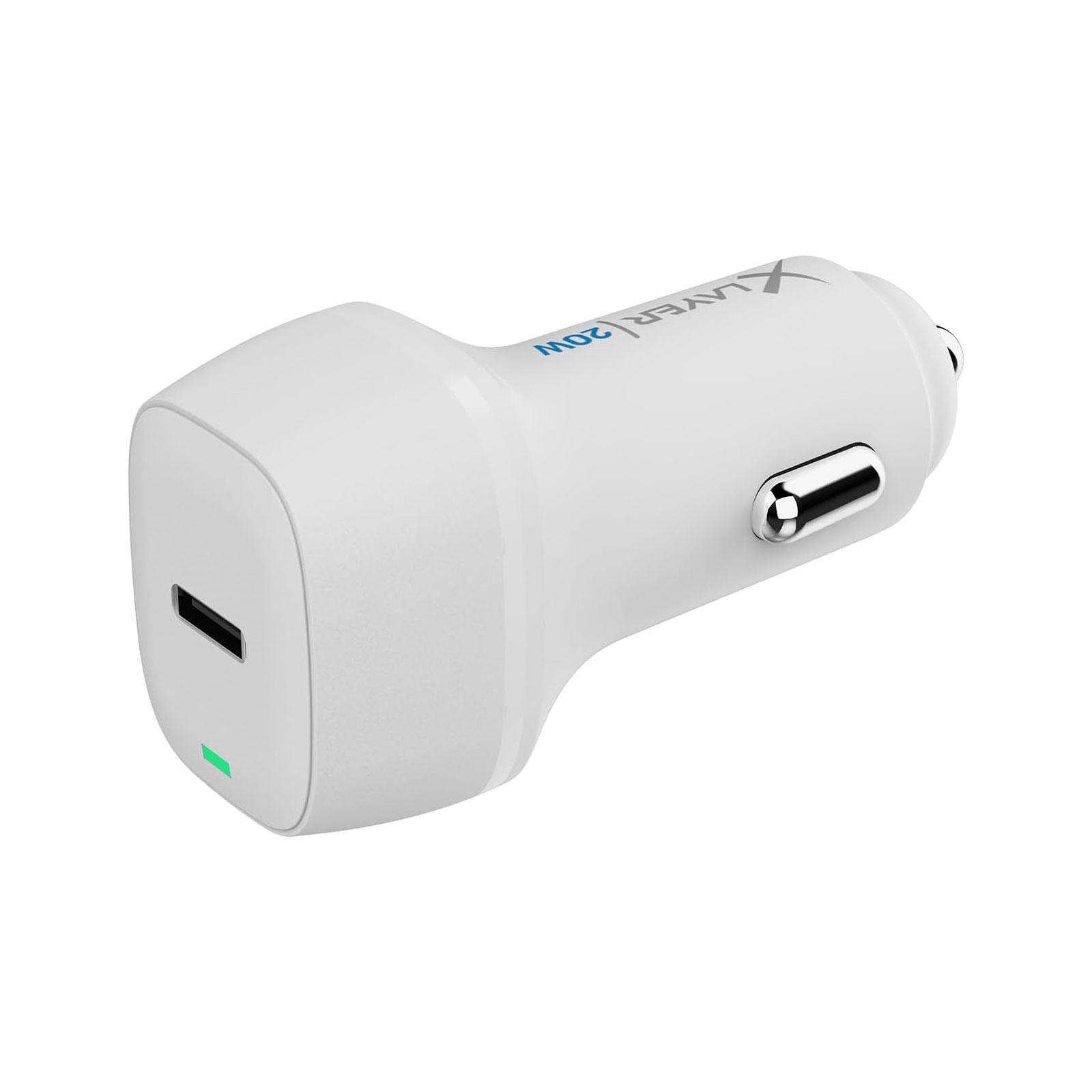 USB-C KFZ-Ladegerät Power Delivery 20W, Weiß