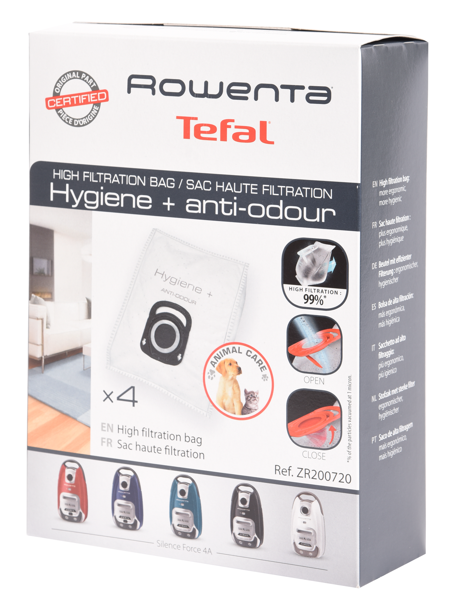 Hygiene + Anti Odour ZR 200720 (4 Beutel) Staubsaugerbeutel