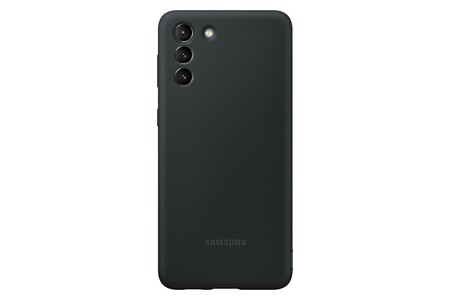 EF-PG996 Silicone Cover für Galaxy S21+, Black Handyhülle