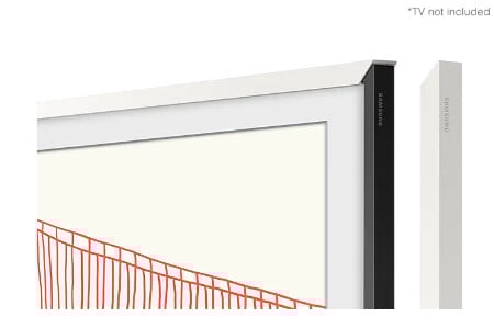 Weißer Moderner Rahmen 50 Zoll für The Frame (2021)