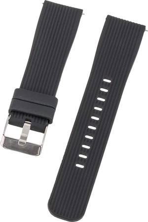 Armband 20mm Single Silicon Black (17654)