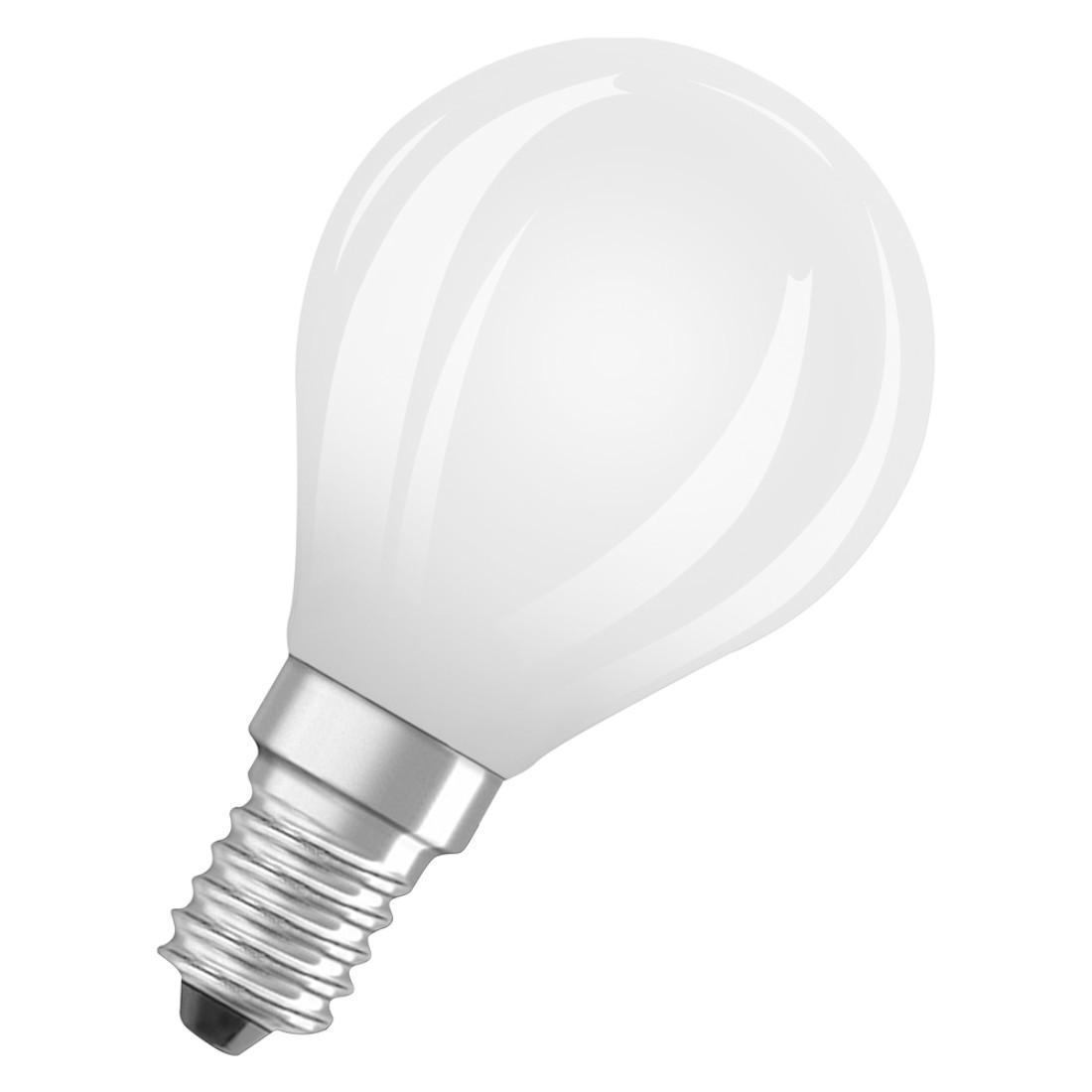 LED-Lampe "Retrofit", Tropfen, 5,5W, E14, Warmweiß, matt (00215075)