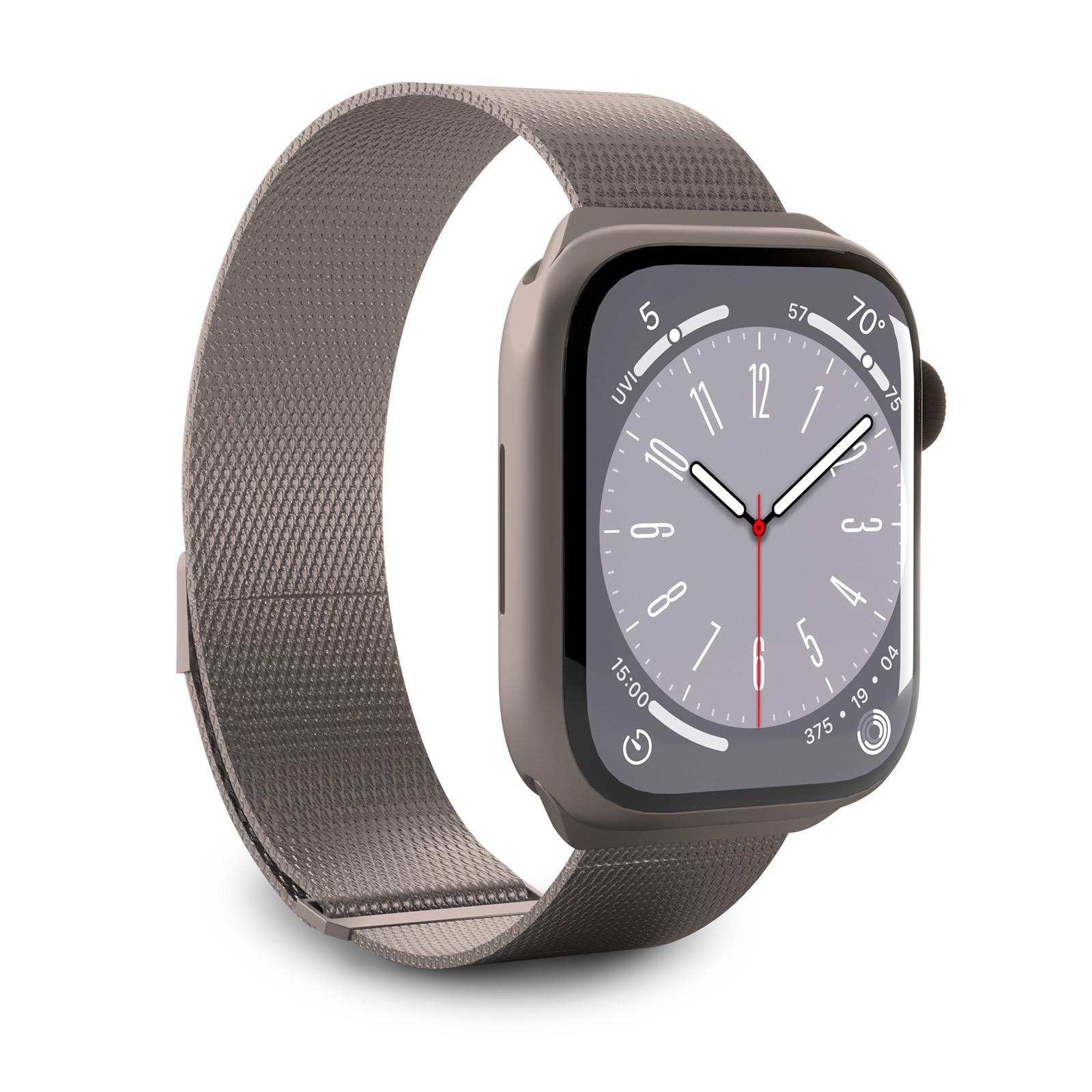 Milanese-Loop-Armband aus Edelstahl für Apple Watch 42-49 mm - Grau