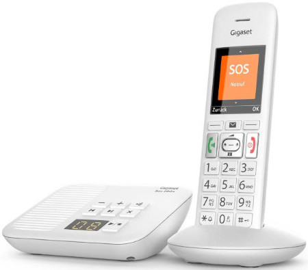 GIGASET E 370 A weiß Schnurloses Telefon - bei expert ...