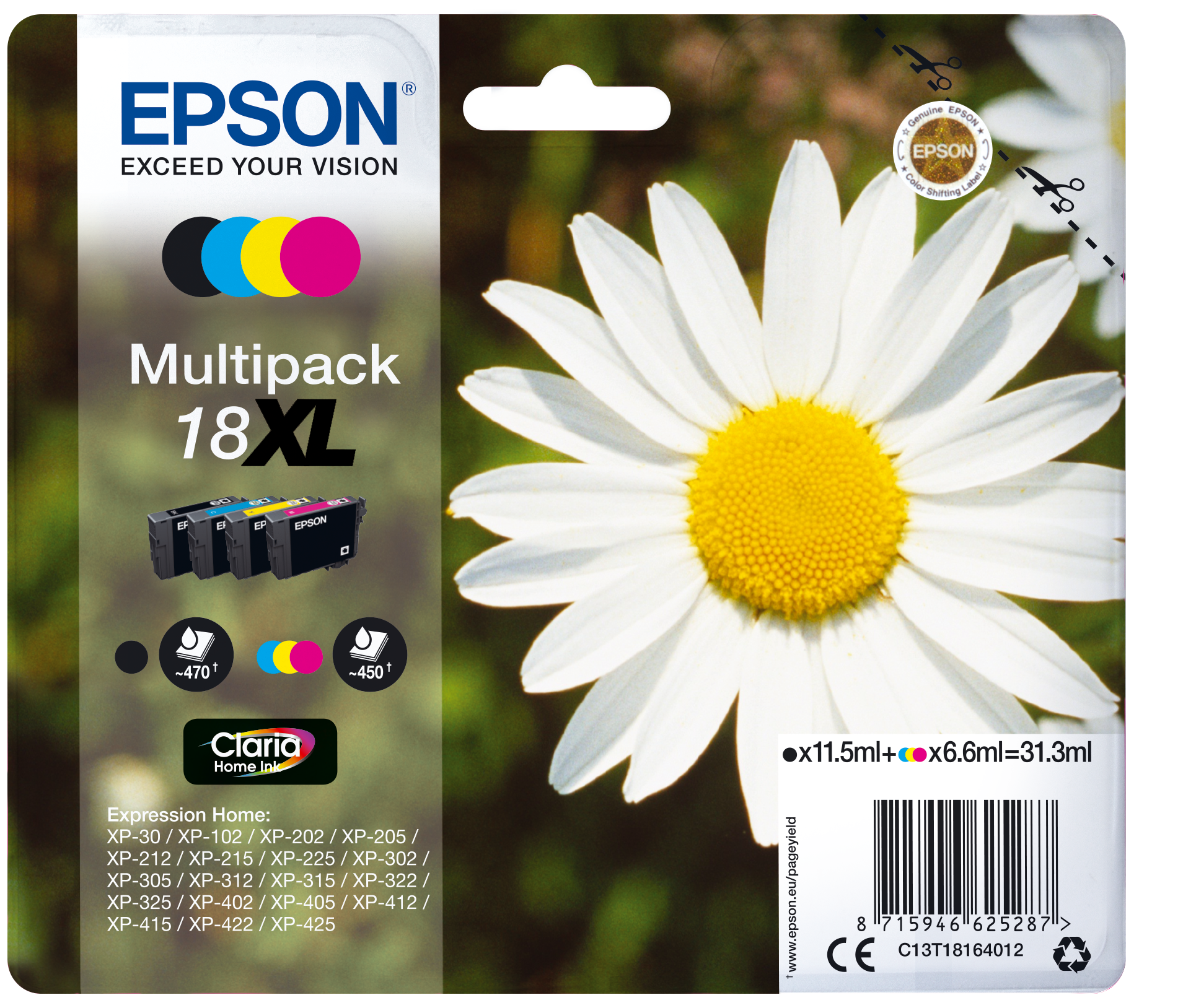 C13T18164012 XL Gänseblume MultiPack Druckerpatrone