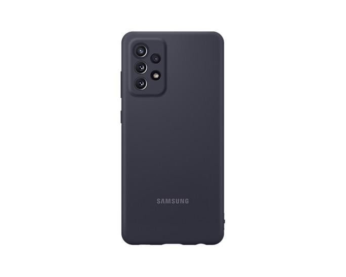 Silicone Cover EF-PA725 für das Galaxy A72, black Handyhülle