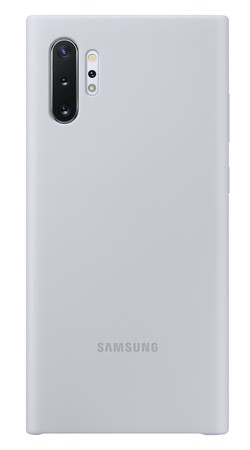 Silicone Cover EF-PN975 für Galaxy Note 10+, Silver Handyhülle